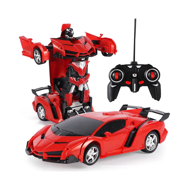 Transformation 5CH Remote Control Robot Car Deformation Car with Rechargeable Battery Includes Charger and USB Cable Hover Image