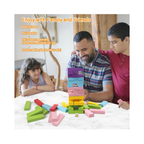 Tumbling Tower Game for Kids and Adults  Wooden colorfull Blocks with Dices GameStacking Game Challenging Dice Game Maths Game