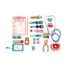 Wooden Doctor Set for Kids, Pretend Play Doctor Kit for Boys & Girls, Doctor Toys Age 3 4 5 6 7, Role Play Medical Kit, Dentist Kit, Best Birthday Gift for Kids